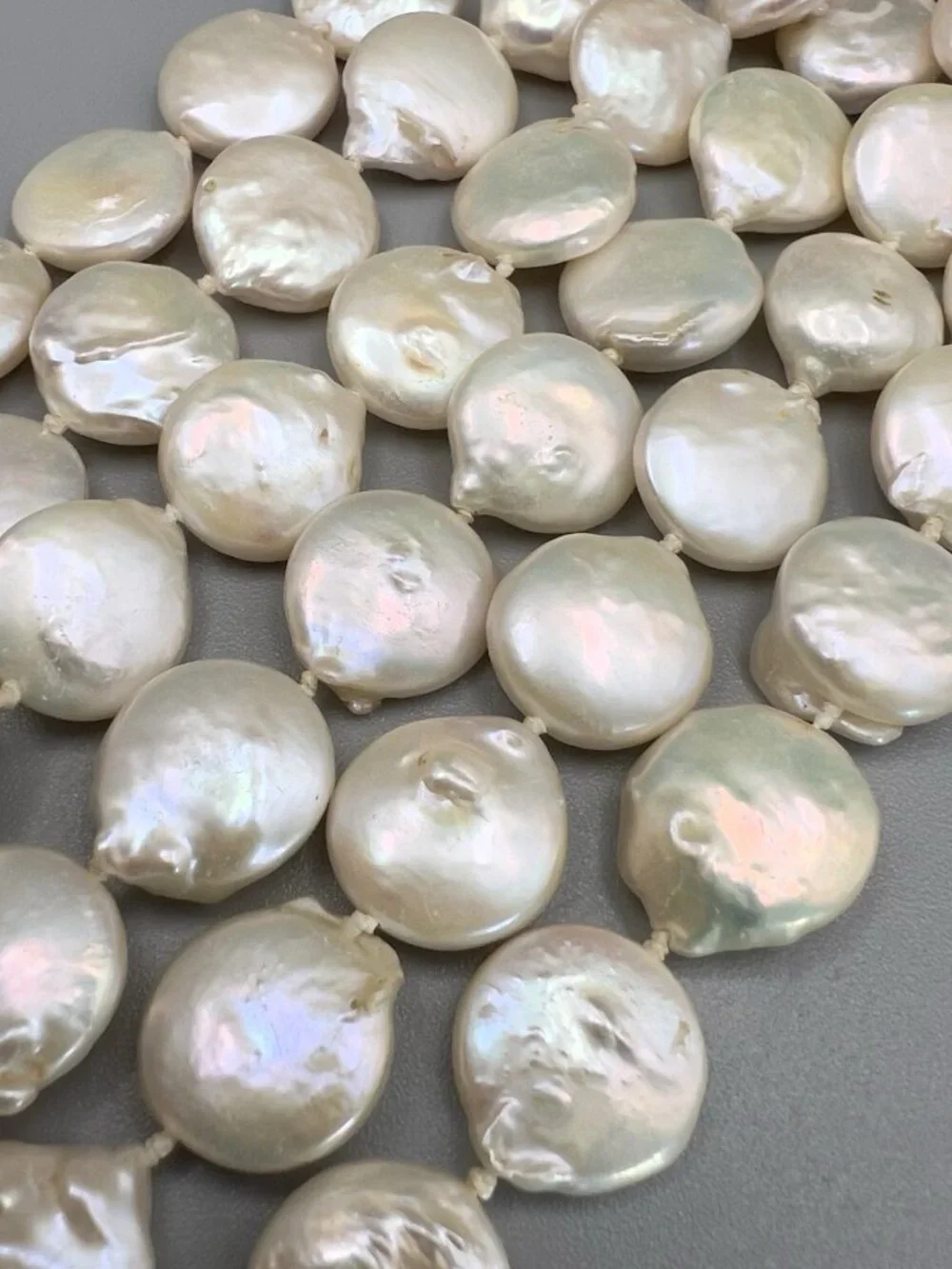 Vintage Six Strand Coin Pearl Necklace - Picture 8 of 12